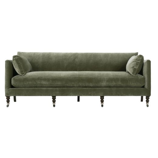 Picture of 90” Madeline Sofa - Antiqued Moss Velvet